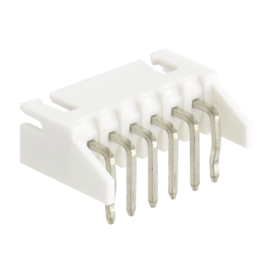 胜蓝2.5线对板连接器 90°卧式单排DIP型Wafer 6Pin 本色 HF